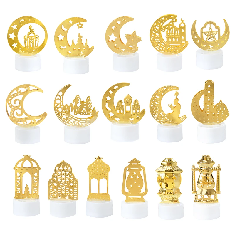 ramadan decoration 2022 eid mubarak iron candle led light ornament islam muslim house party decor eid al fitr kareem gift free global shipping