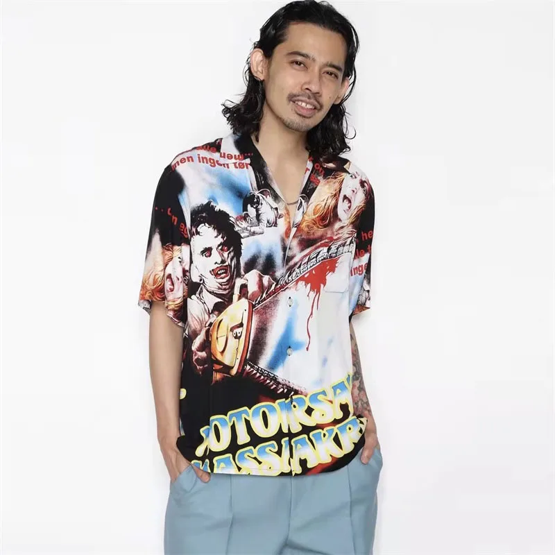 

WACKO MARIA Shirt Men Women 1:1 Retro Loose WACKO MARIA Men's Hawaiian Shirt