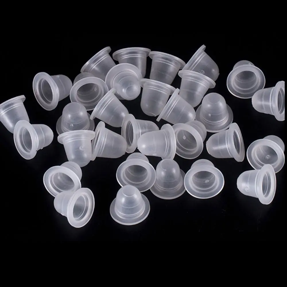 

tattoo Tattoo parlor Half Transparent Makeup Tools Pigment Ink Cups Tattoo Ink Cup Pigment Container Pigment Cups