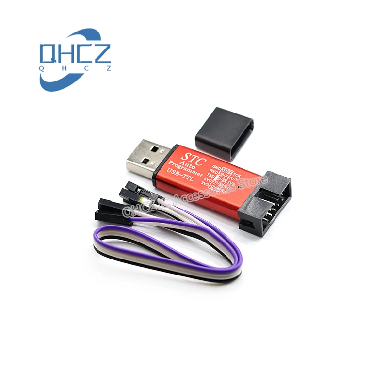 Automatic MCU STC 51 Microcontroller Downloader Auto Programmer / 3.3V 5V Universal / Dual Voltage USB to TTL DownLoad Cable