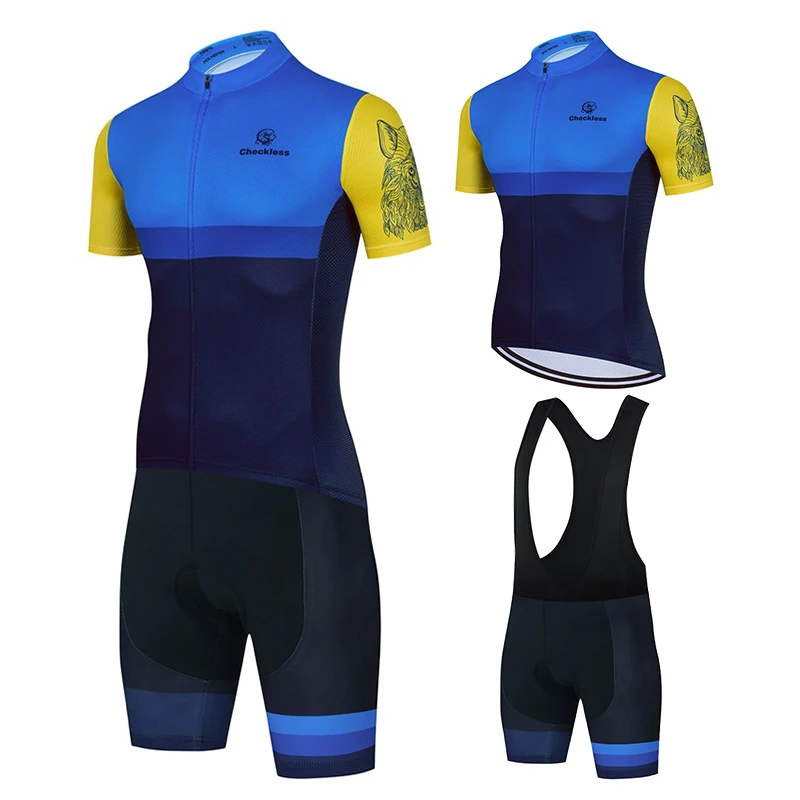 

Мужской велосипедный комплект из джерси 2022, летняя одежда с коротким рукавом для горных велосипедов, велосипедная одежда, быстросохнущая к...