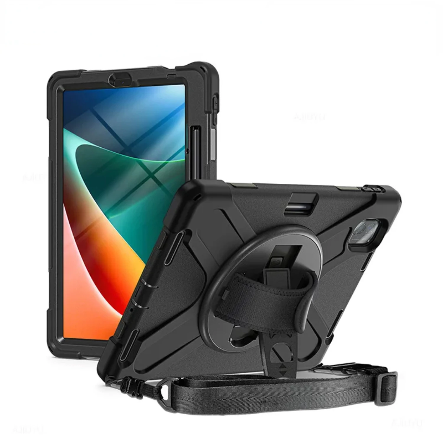 Силиконовый противоударный чехол для планшета Mi Pad 5/5 Pro с держателем карандашей