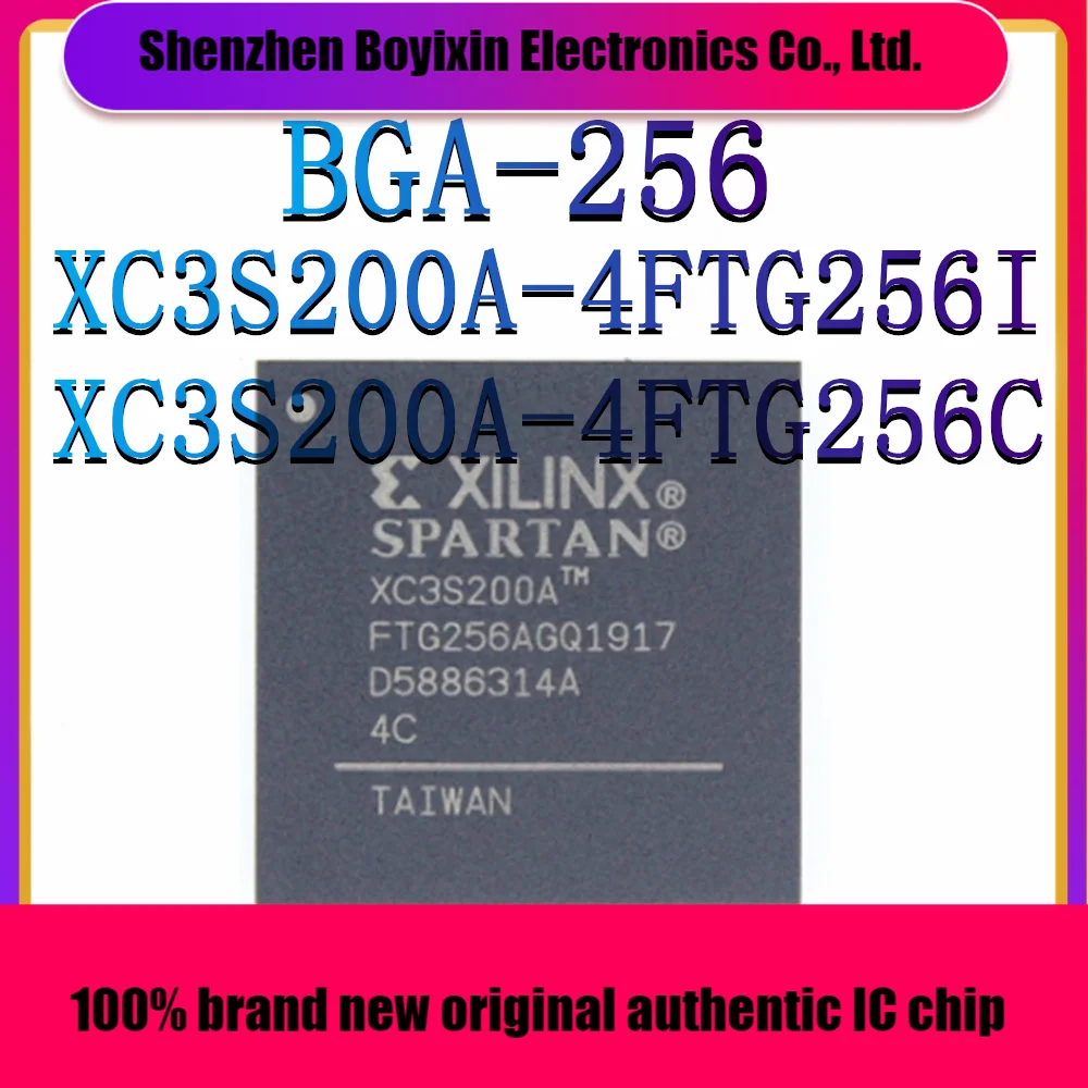XC3S200A-4FTG256I XC3S200A-4FTG256C Package: BGA-256 Programmable Logic Device (CPLD/FPGA) IC chip