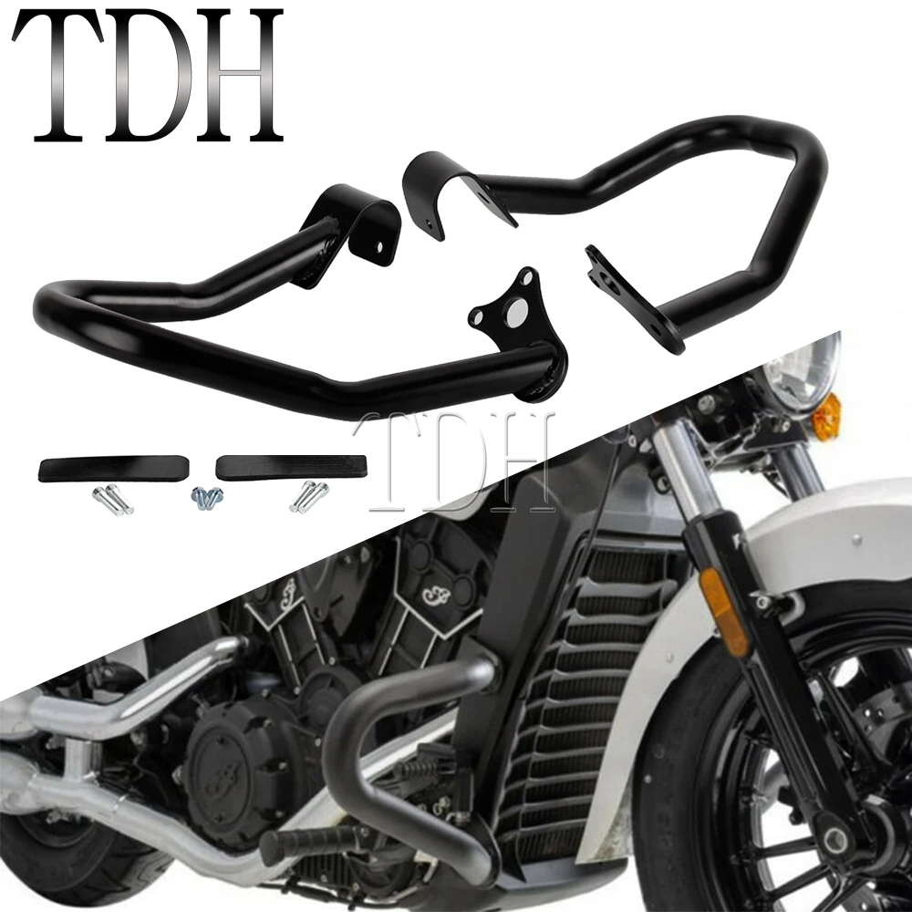 

2881756-156 For Indian Scout Sixty Twenty Bobber 2015-21 Motorcycle Front Engine Guard Frame Highway Crash Bars Matte Black