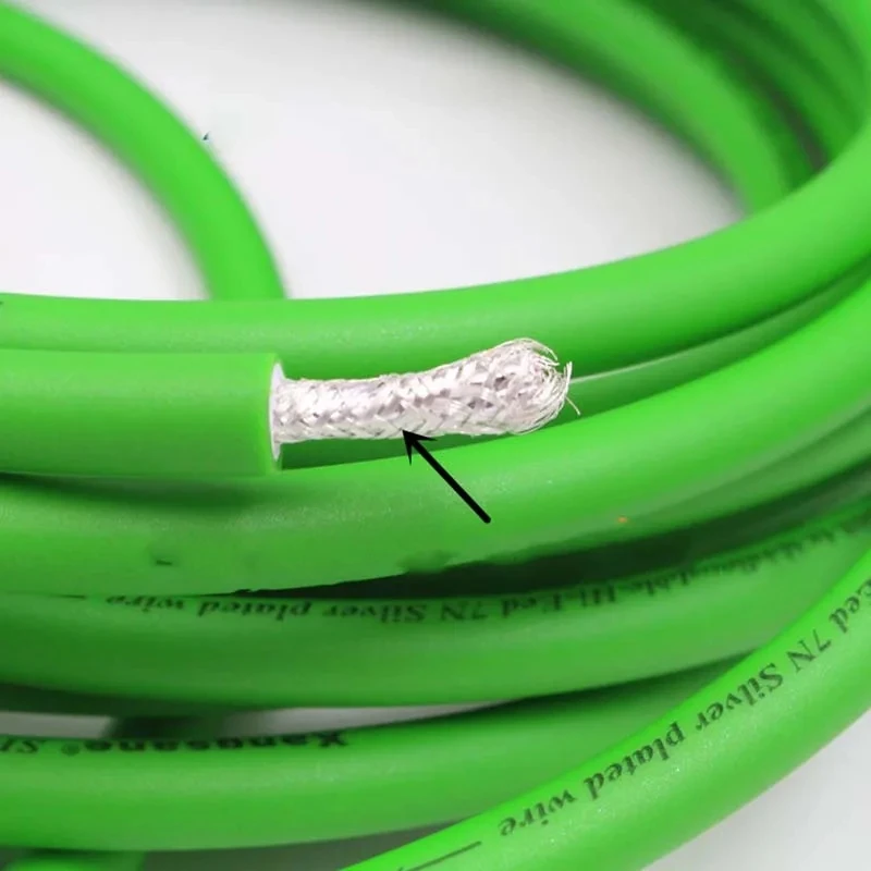 7N OCC посеребренный аудиокабель Fever двухъядерный сигнальный кабель Hi-Fi двойной