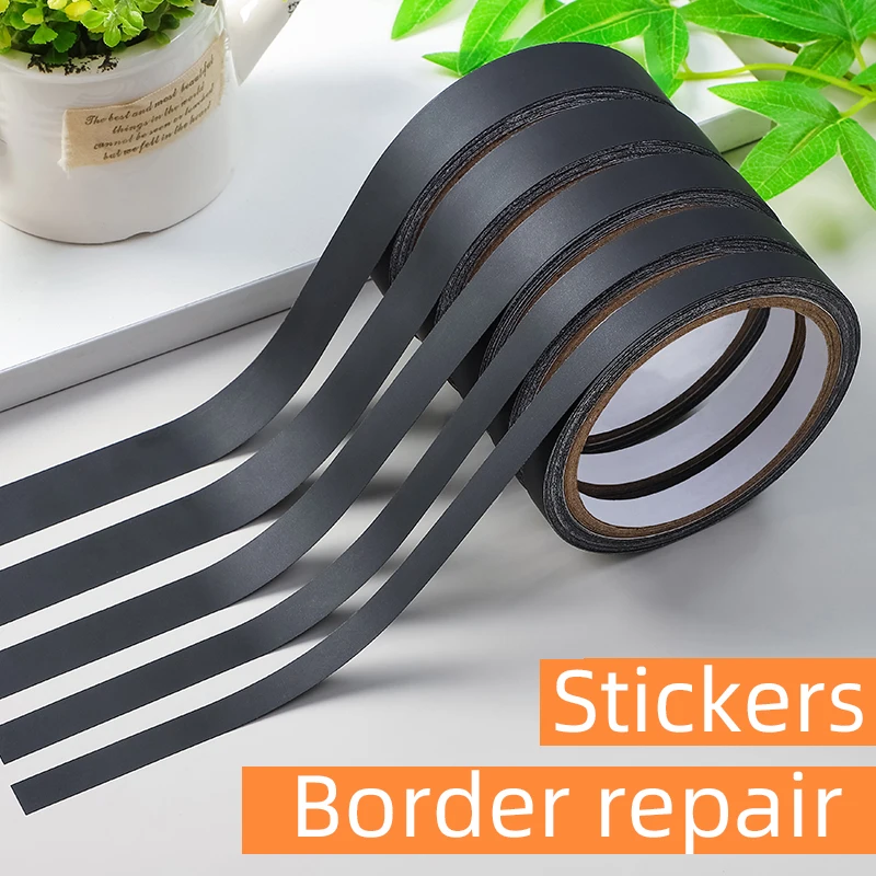 Утолщенная обшивка черный однотонный камень Мгновенный ремонт и обновление