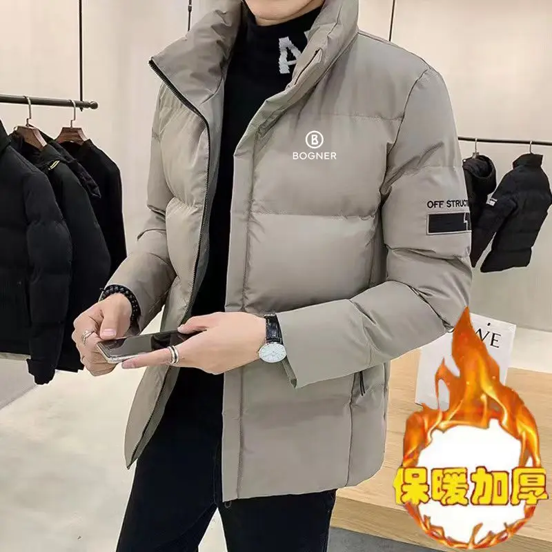 

2023 Bogner high-quality new autumn and winter menswear warm, windproof, rain-proof stand-up collar zipper cotton jacket