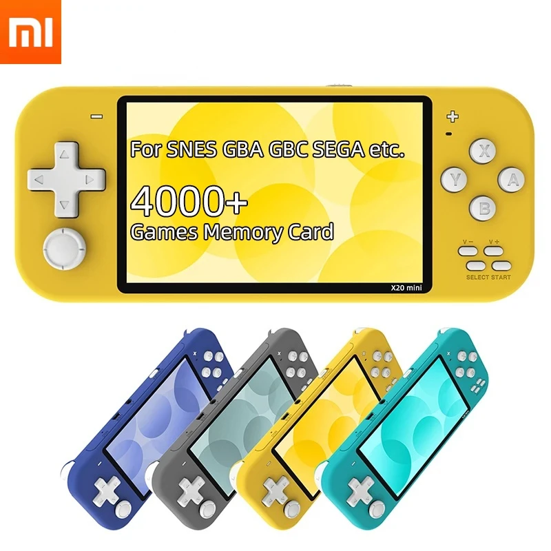 

xiaomi DATA X20 Mini Retro Handheld Console 4.3 inch Portable Video Game for MAME/CPS/GBA/NES/GB/SEGA/NEOGEO/GBC/SNES Emulators