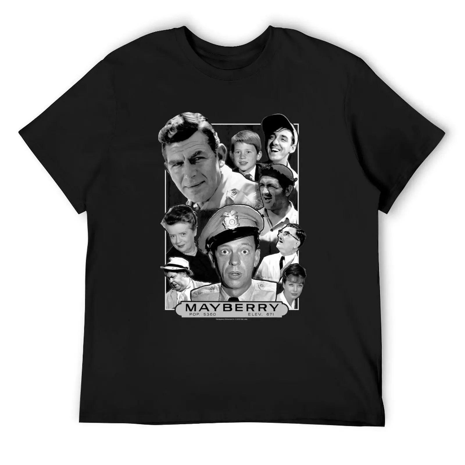 Футболка ANDY GRIFFITH MAYBERRY дизайнерские рубашки хлопковые футболки с рисунком