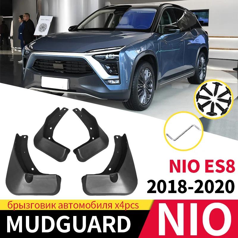 

Car Mud Flaps For NIO ES8 2018-2020 Front And Rear Wheels Splash Guards Fender Matte Black ABS Mudguards Accessories