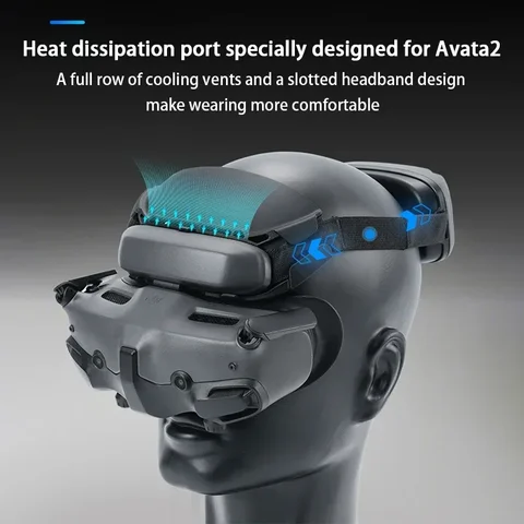 RCSTQ широкая подушка для лба для DJI Avata 2/DJI Neo Google 3