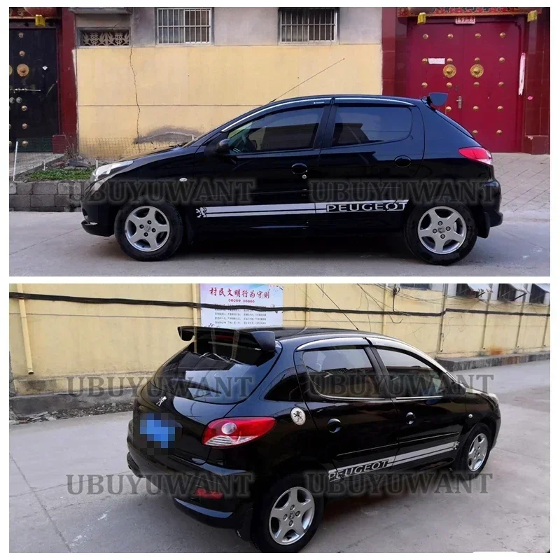 UBUYUWANT для Peugeot 206 RC 207 208 308 спойлер из АБС-пластика задний на крышу крыло багажника
