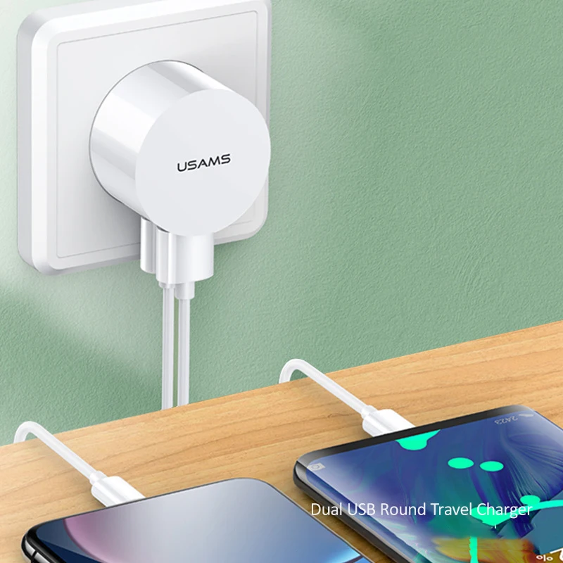 Фото Зарядное устройство с двумя USB-портами, 5 В, 2,1 А №4