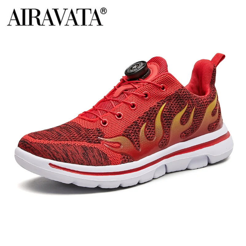 Men Women Sneakers Flame Print Tennis Shoes Desigh Buckle Fashion Casual Famale Walking Shoes Male Sneakers