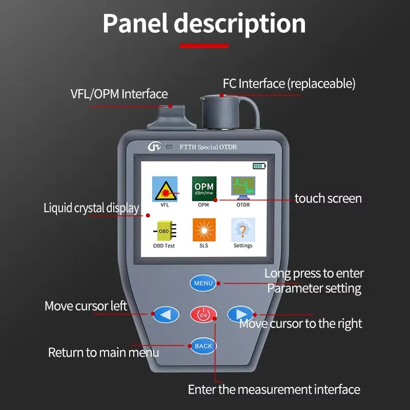 YOUYSI 4 в 1 FTTH OTDR Мини-измеритель оптической мощности Стабильный источник света VFL