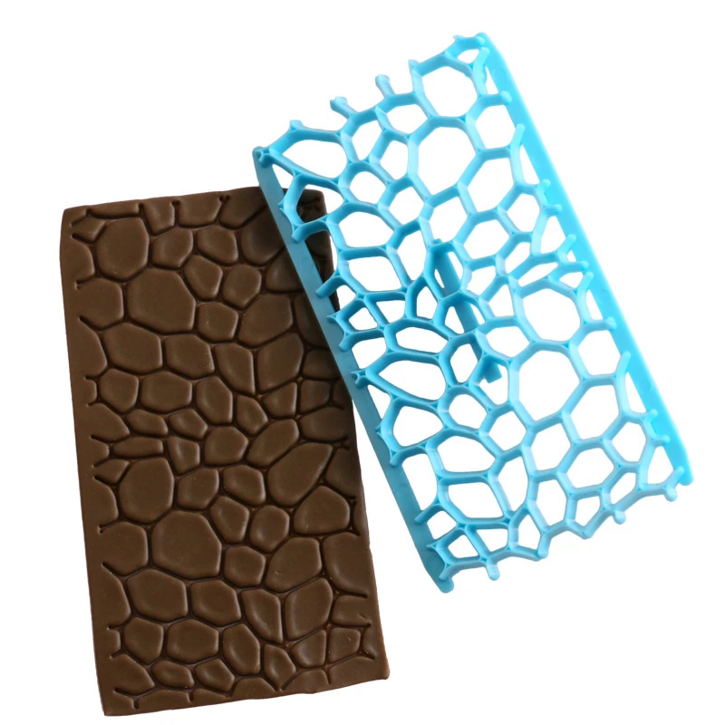

Aomily Stone Shaped Road Cake Chocolate Fondant Mold Plastic Printing Biscuits Cookies Decoration Embosser Gum Paste Cutter