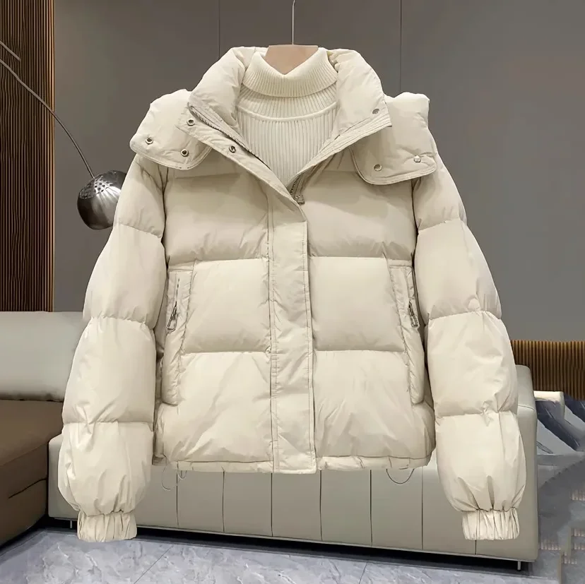 2024 Зимняя парка с хлопковой подкладкой женское повседневное свободное пуховое