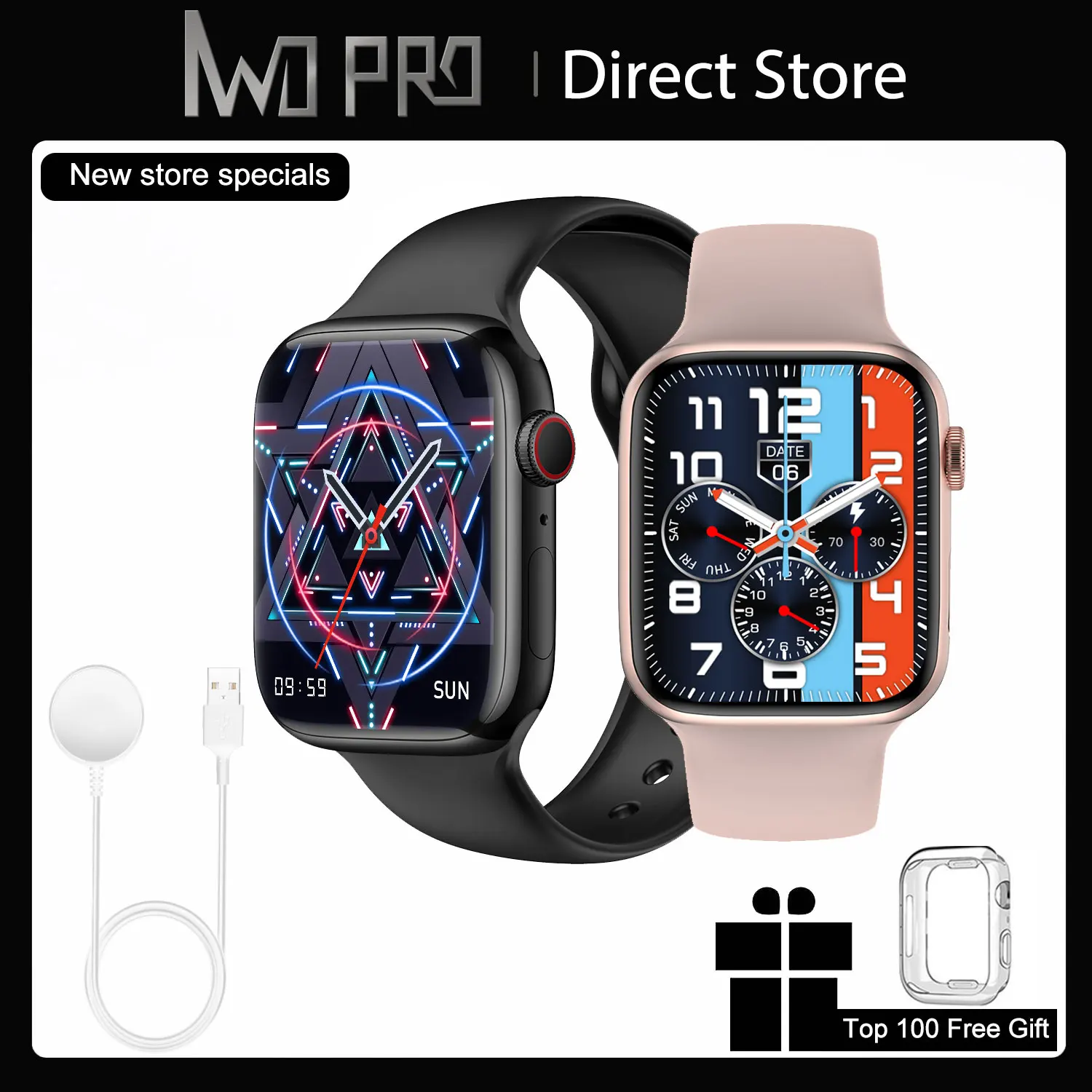 Фото Смарт-часы IWO Pro W57 мужские с поддержкой Bluetooth и NFC | Электроника