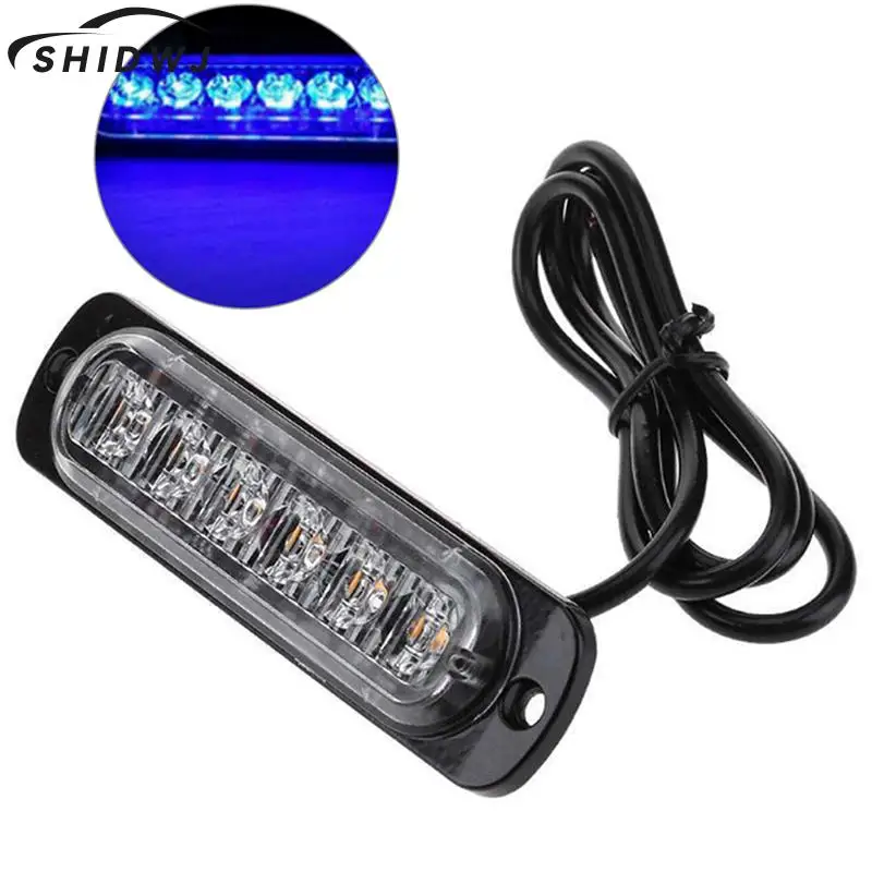 

1set 6 Led Light Bar Flash Emergency Car Vehicle Warning Strobe Flash Color Optional 12V-24V 75cm Lighting Aluminum Alloy PC