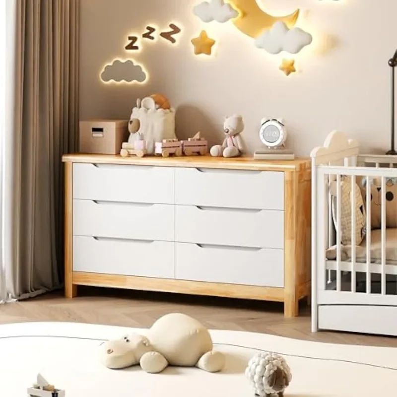 Большой Комод Tomile с 6 выдвижными ящиками современный комод для спальни