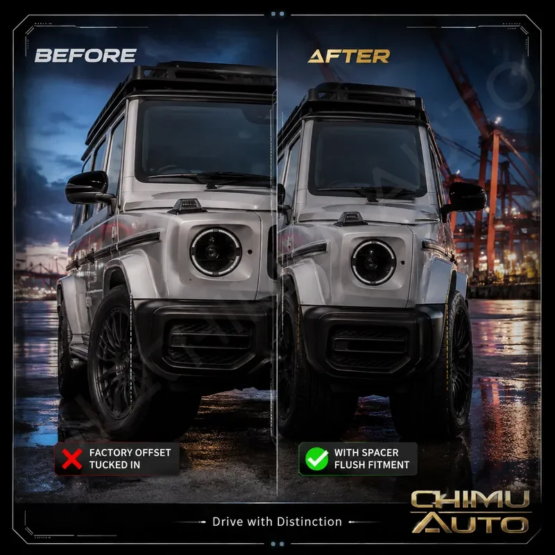 Фото 【CHIMU AUTO】 Для Mercedes-Benz A, C, E, S, CLS, CLA, GLS, GLA класса, кованый проставочный адаптер для колес 5x112, 66.6 мм, центрирующий по ступице, 6061-T6 №3