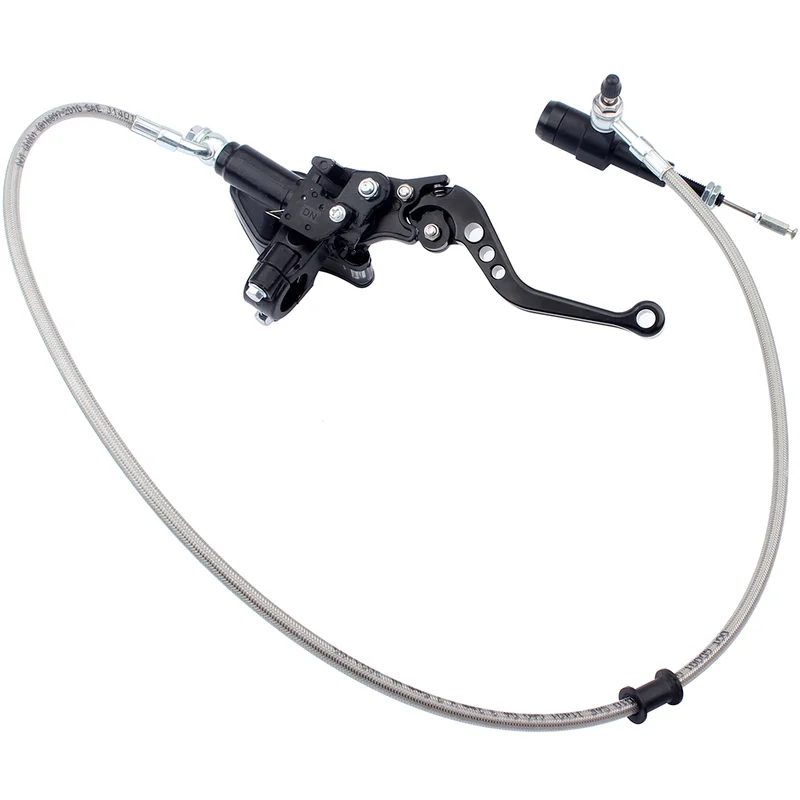 

Ручка гидравлического сцепления 22 мм (7/8 дюймов), черный, 900 мм, главный цилиндр рычага для питбайка, квадроцикла, мотокросса, мотоцикла 125-250CC