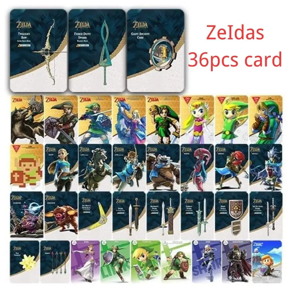 

Zelda Amiibo Breath of the Wild Sword of Heaven HD Zelda Bow Dusk Ghost God Sword Equipment Crossover Card Switch NFC Game Chip