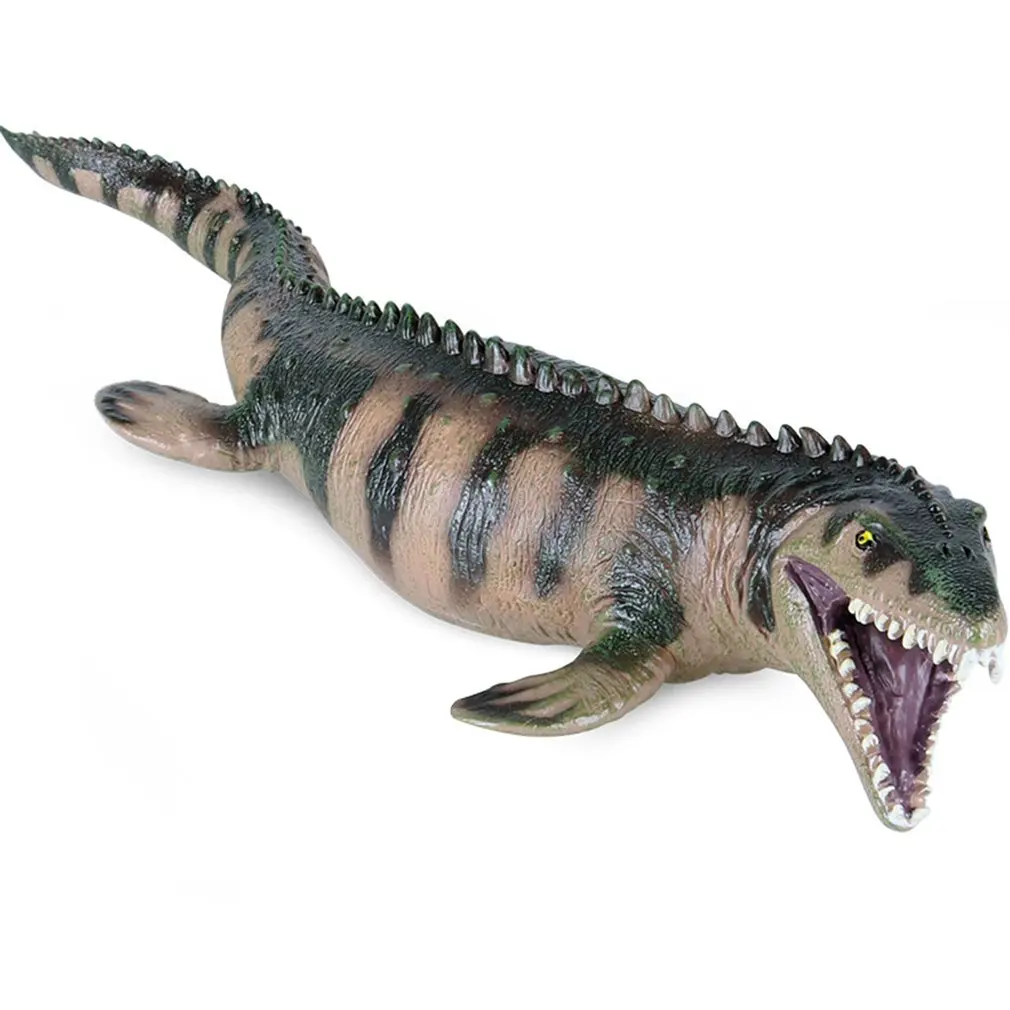 

New Jurassic Mosasaur Sea King Dragon Soft Rubber Simulation Dinosaur Ancient Marine Animal Model Children's Toy Decoration Gift