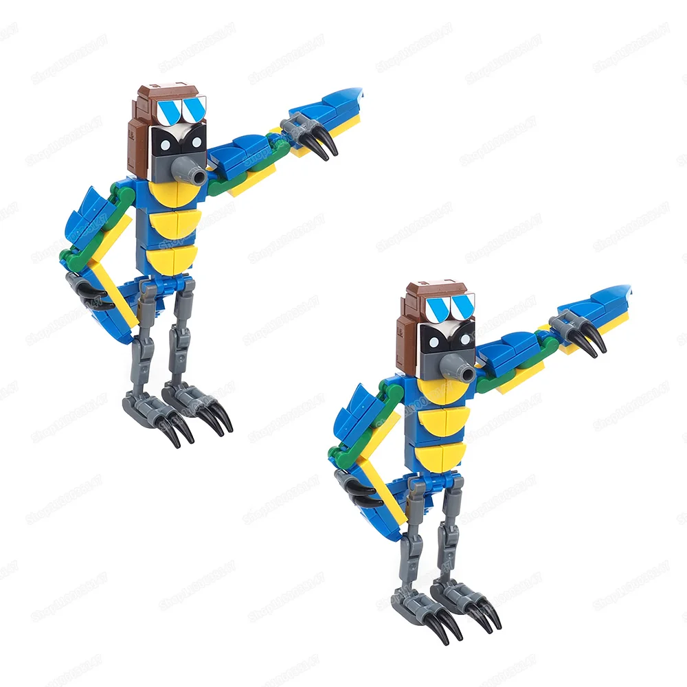 Конструктор попугаи монстров фигурки Индиго-парка исследуйте животных маскаты