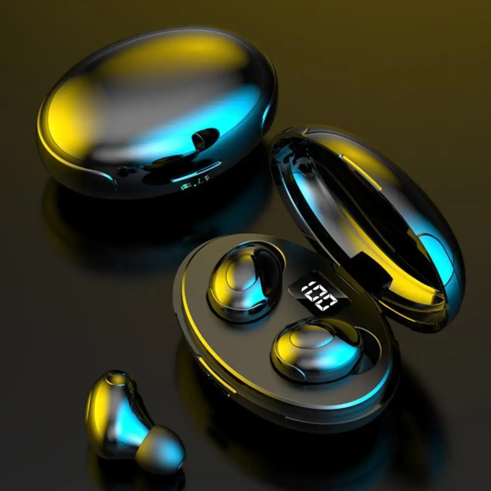 

T5 TWS Bluetooth 5.0 Wireless Waterproof LED Display Noise Reduction Earphones for iPhone Xiaomi Supports Smart-touch Operation