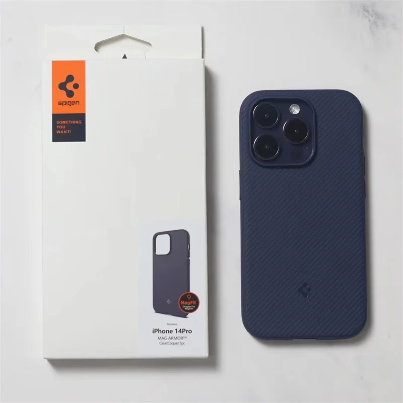 

Original Spigen For Apple Magsafe Mag Armor Case For iPhone 14 Pro Max 14 Plus Military Level Fall Proof Magnetic Protect Cover