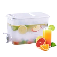 4l drink dispenser with faucet iced beverage dispensers cold kettle in refrigerator party drinks dispenser for lemonade fruit