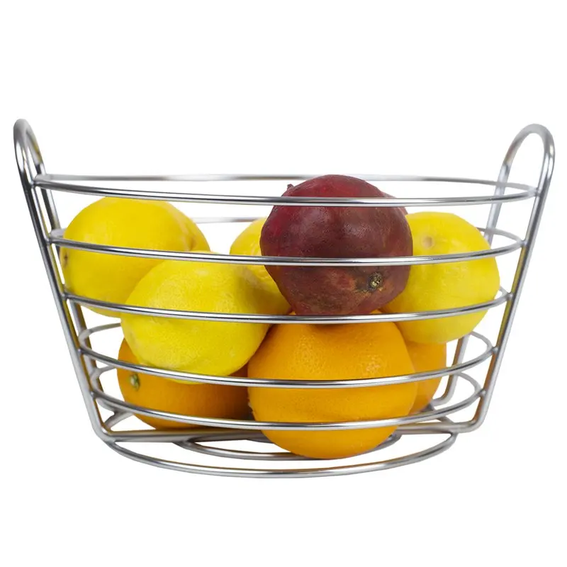 

Gift Gorgeous Satin Chrome Collection Fruit Gift Basket - Perfect Present for Any Occasion!