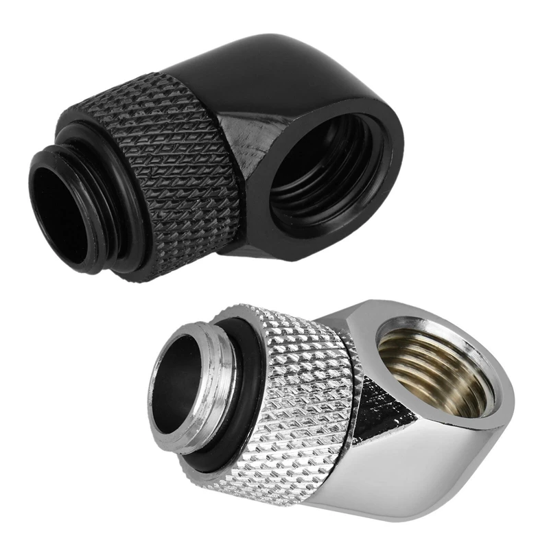 

12.9Mm G1/4 Thread 90 Degree Rotary Tube Connector Fitting For Pc Water Cooling