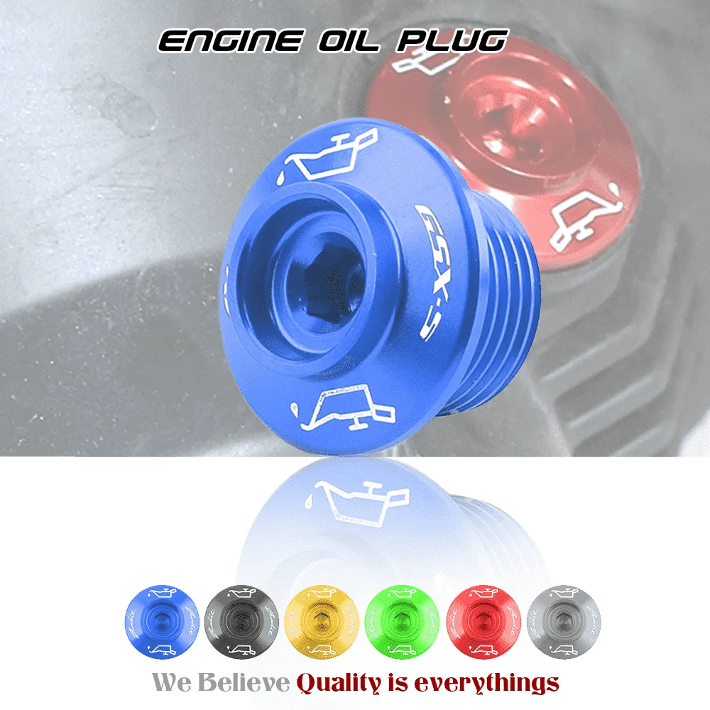 

Motorcycle CNC Engine Plug Cover Caps Screws Filter Oil Bolt for Suzuki GSXS 125 750 1000 GSX-S1000 GSX-S750