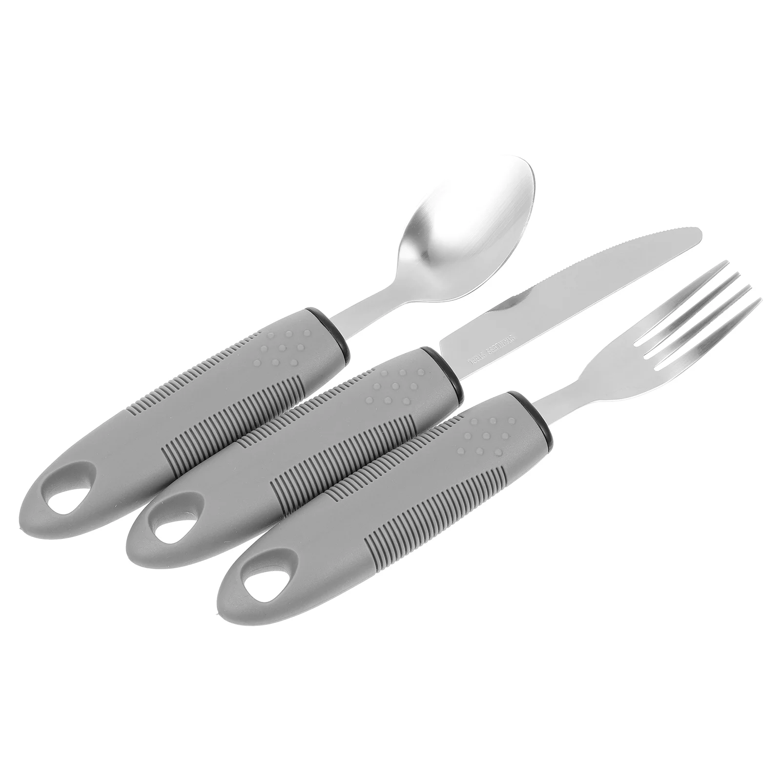 

Utensils Adaptiveelderly Spoon Builtsilverware Fork Weighted Parkinsons Set Cutlery Handicapped Tableware Tremors Bendable