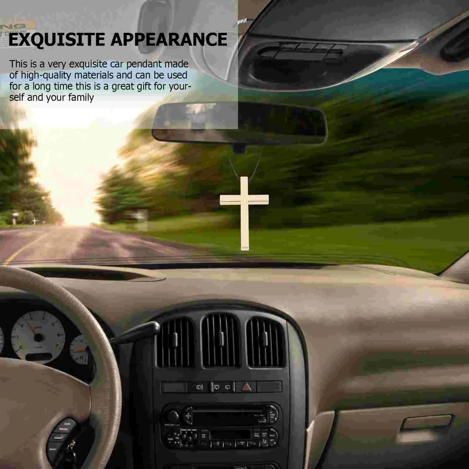 Орнамент Зеркало заднего вида Автомобильный подвесной декор Крест