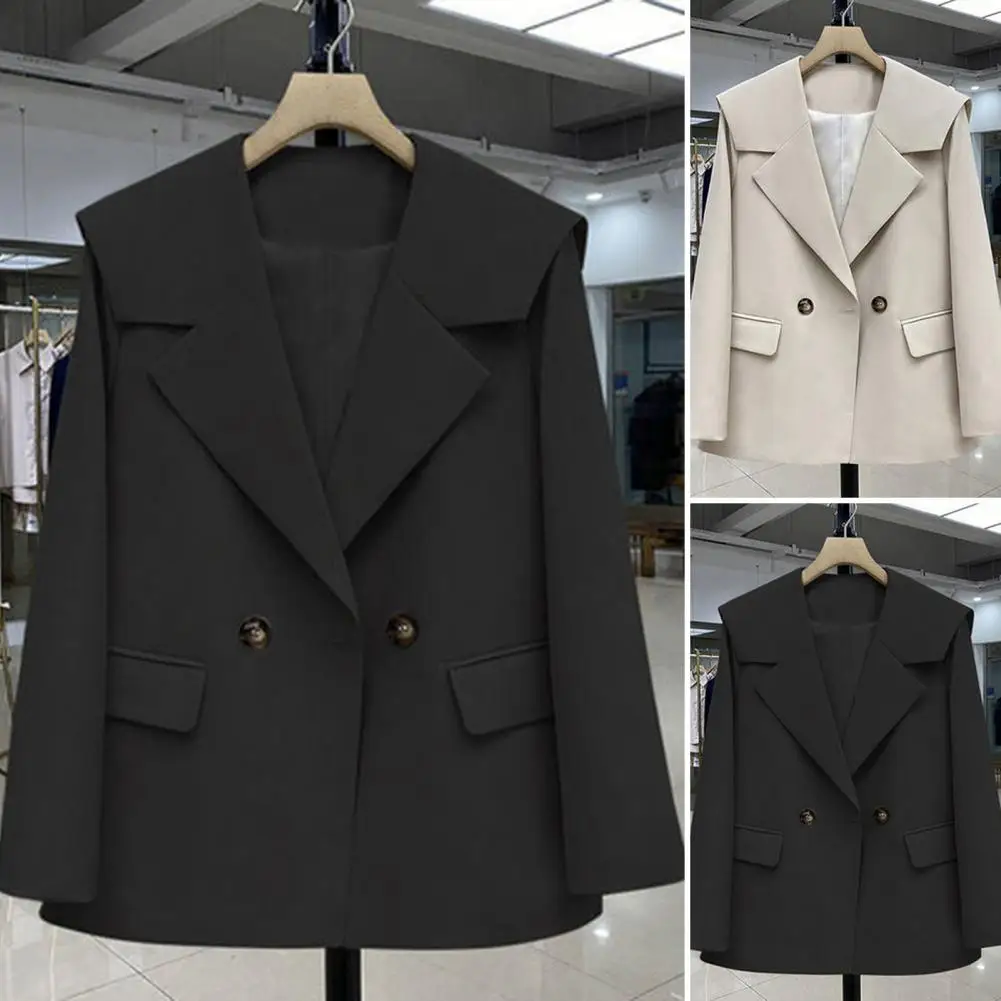 

Coat Loose Outwear Keep Warm Flap Pockets Winter Coat Autumn Coat for Shopping
