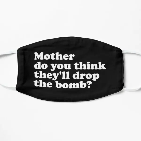 

Mother Do You Think White Flat Printing Face Mask Health Cute Washable Fashion Cotton Pattern Winter Beauty Breath Unisex Mouth