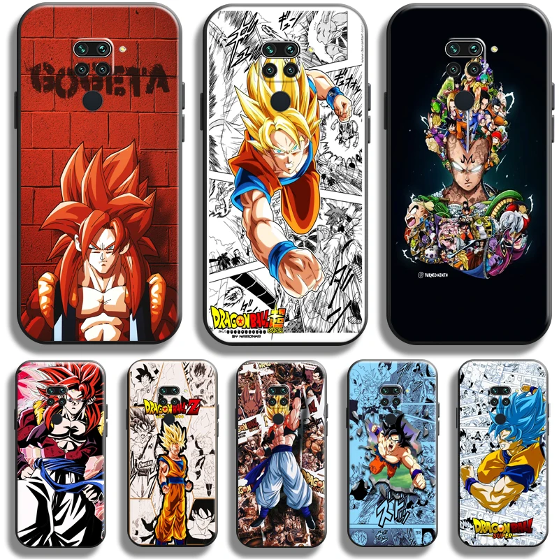 

Japan Dragon Ball Goku For Xiaomi Redmi Note 9 5G 9T 9S 9 Pro Phone Case TPU Silicone Cover Coque Back Black