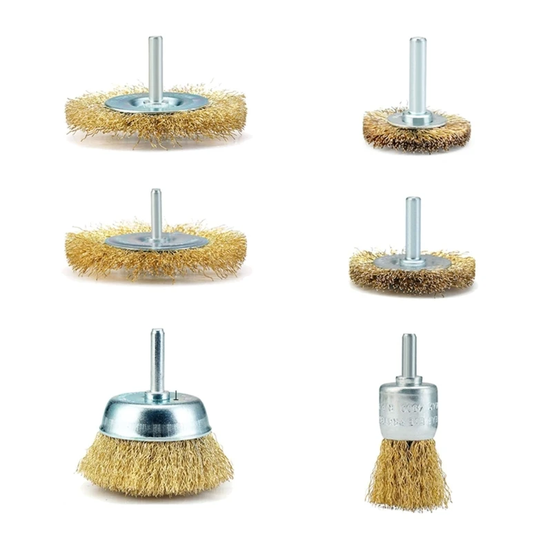 

7Pcs Wire Brush Wheel Cup Brush Set for Drill Die Grinder Rust Removal Tool DropShipping
