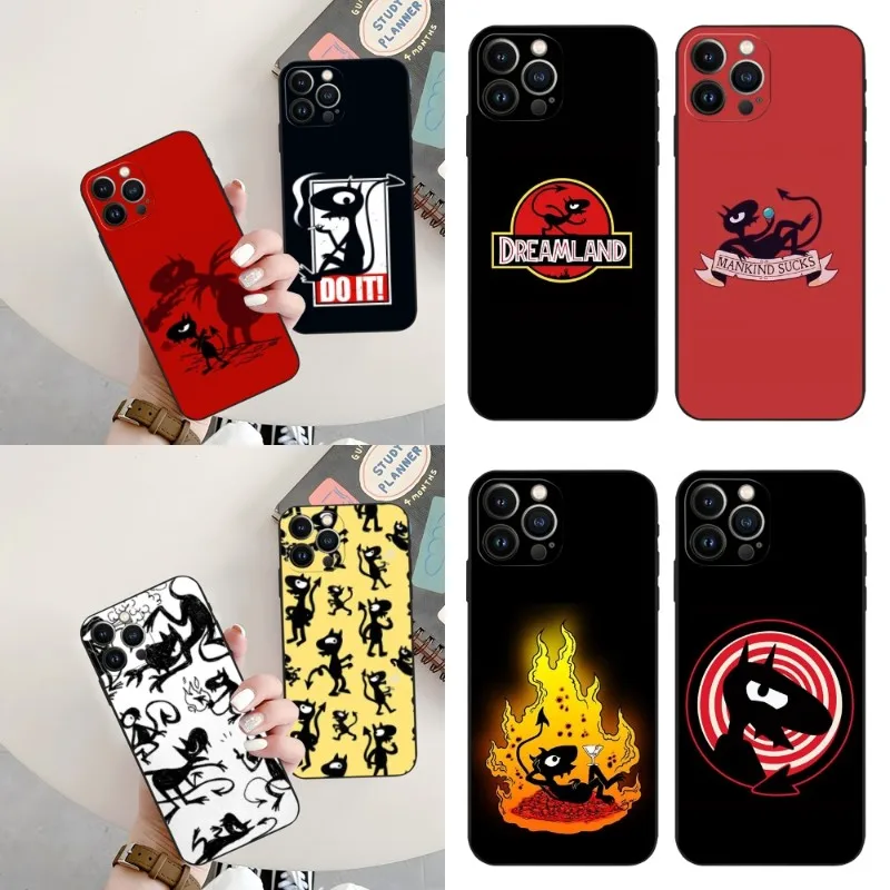 Чехол для телефона с аниме-D-развлечениями для Iphone 14 13 12 11 Pro Max Xr X Xs Mini 6 6s 7 8 Plus SE 2022, черный мягкий силиконовый чехол