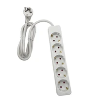 extension socket electric power strip 5 ways european with child surge protection standard grounding