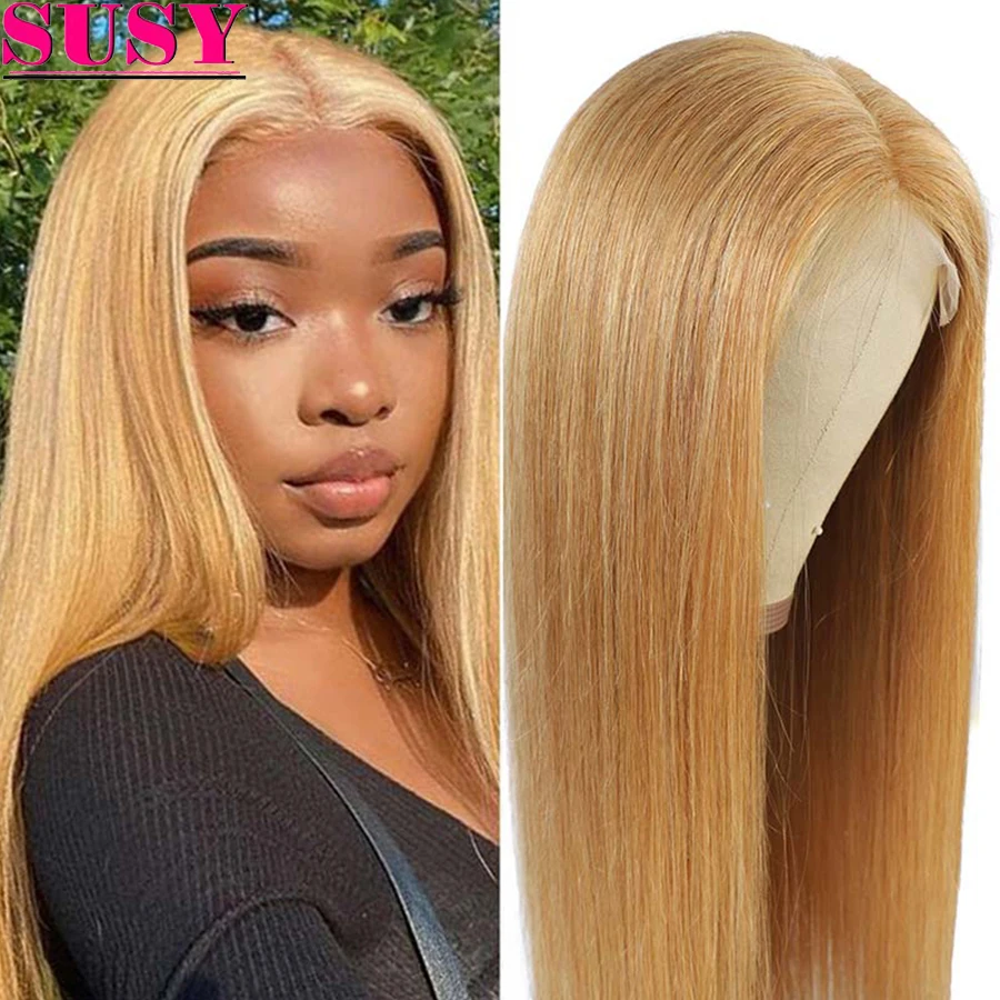 

Colord Human Hair Wigs Bone Straight Lace Front Wig Brown Colored Brazilian Remy Hair Pre Plucked 13x4 Lace Wigs With Baby Hair