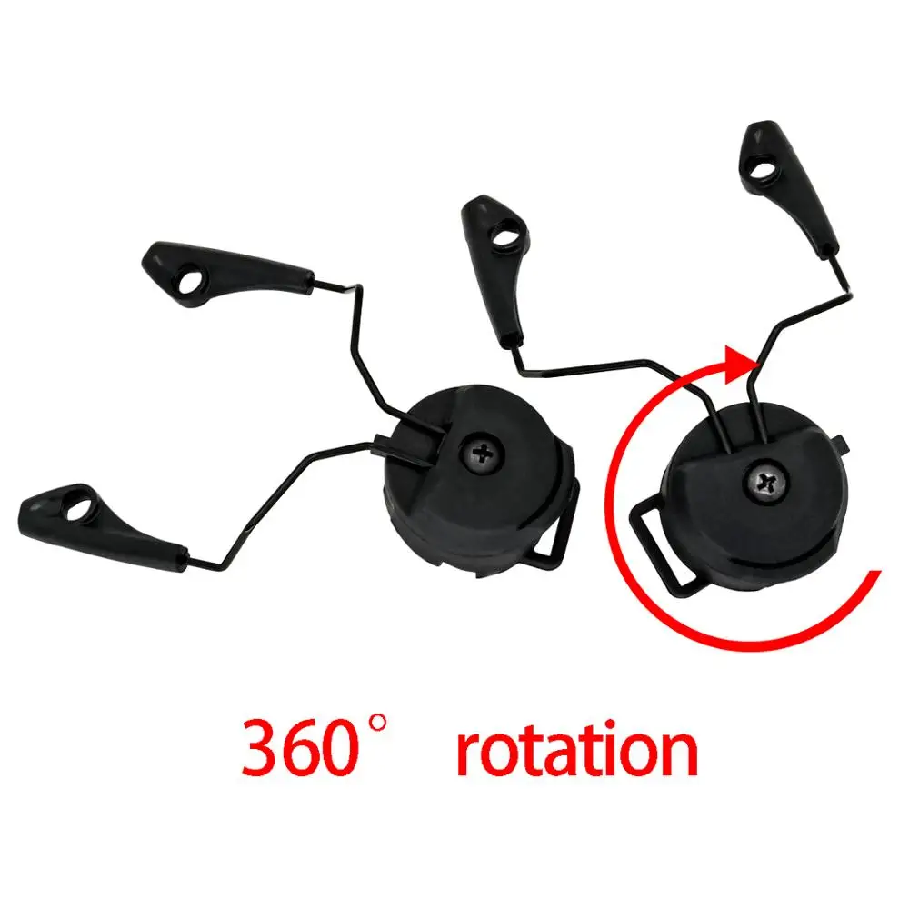 electronic earmuf arc ops core helmet rail adapter tactical headphone stand for howard leight impact sport hunt shooting headset free global shipping