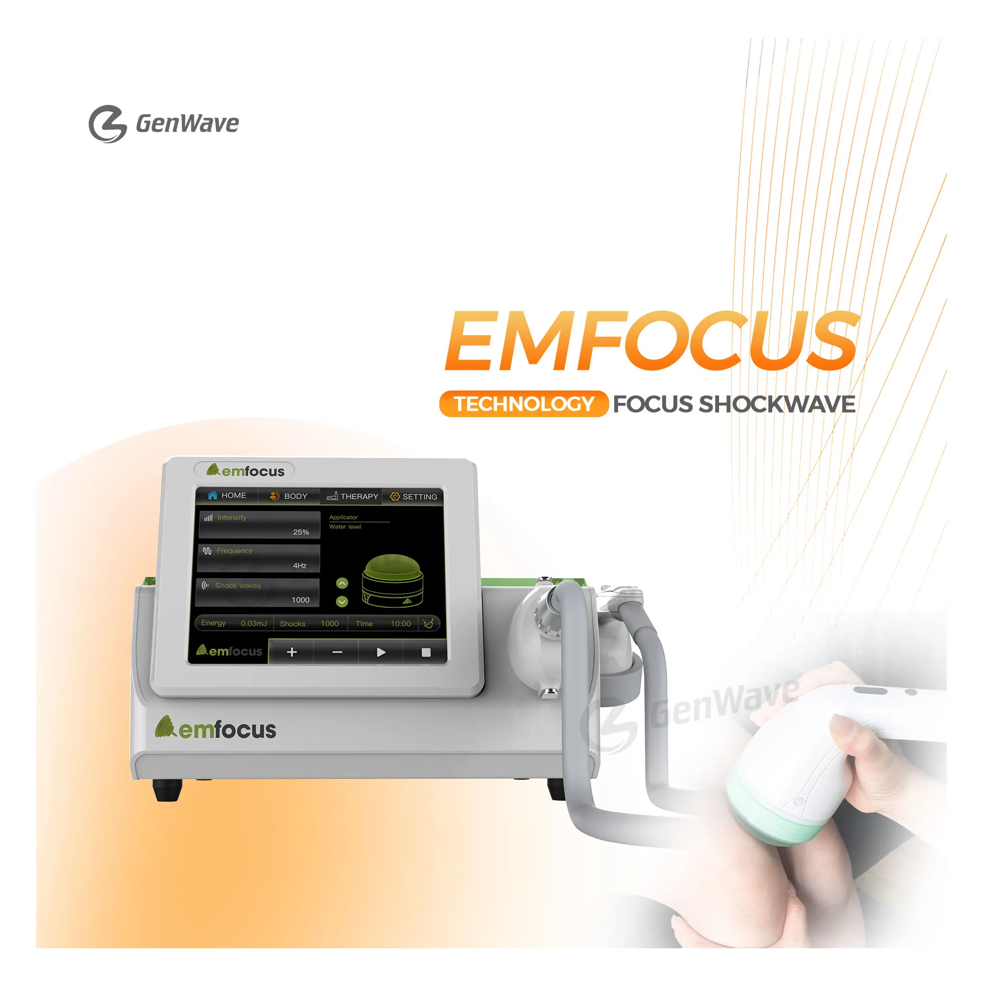 Имфокус для триггерной точечной терапии ESWT FSWT фокусированная волна центров