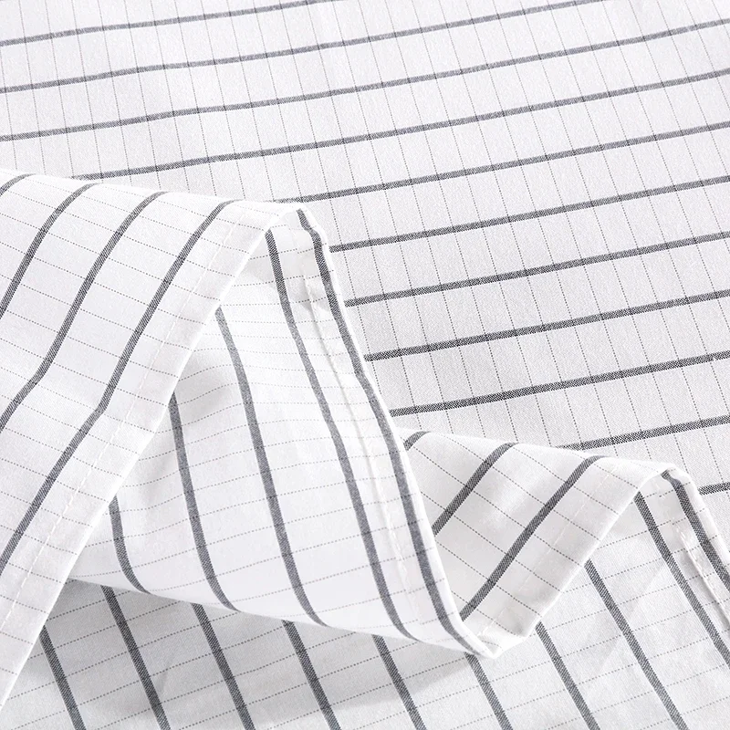 Большой сон хлопковая полоска серебряная плоская простыня (240*260 см)