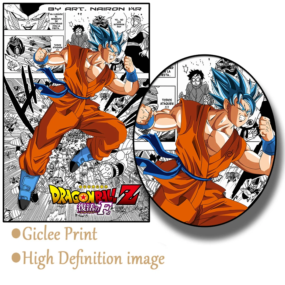 Peripheral Anime Dragon Ball Poster Movie Canvas Print Goku Vegeta Frieza Painting Wall Art Picture Home Decor Background Gifts images - 6