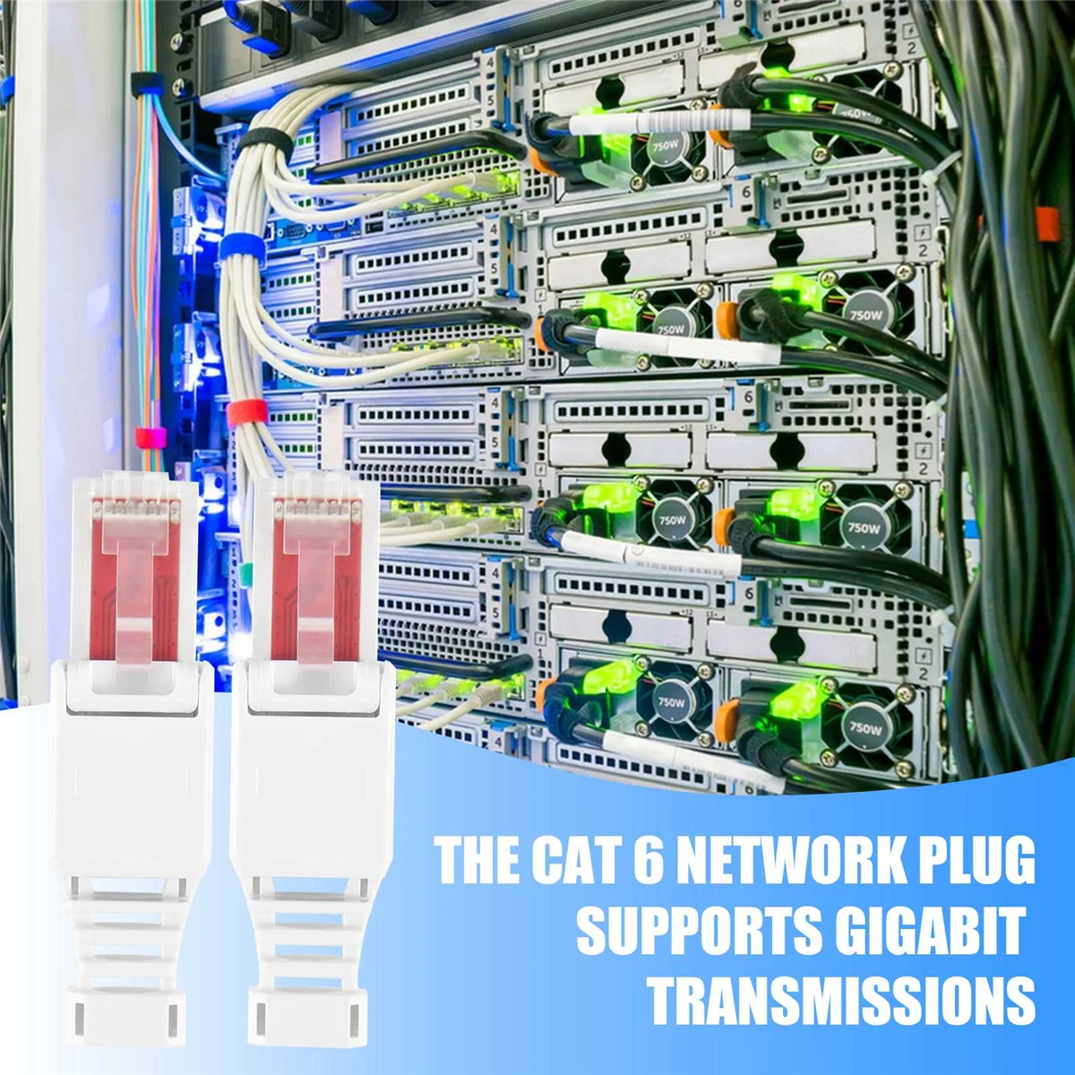 10 сетевых разъемов без инструментов RJ45 CAT6 LAN UTP кабельный штекер Cat5 Cat7 монтажный