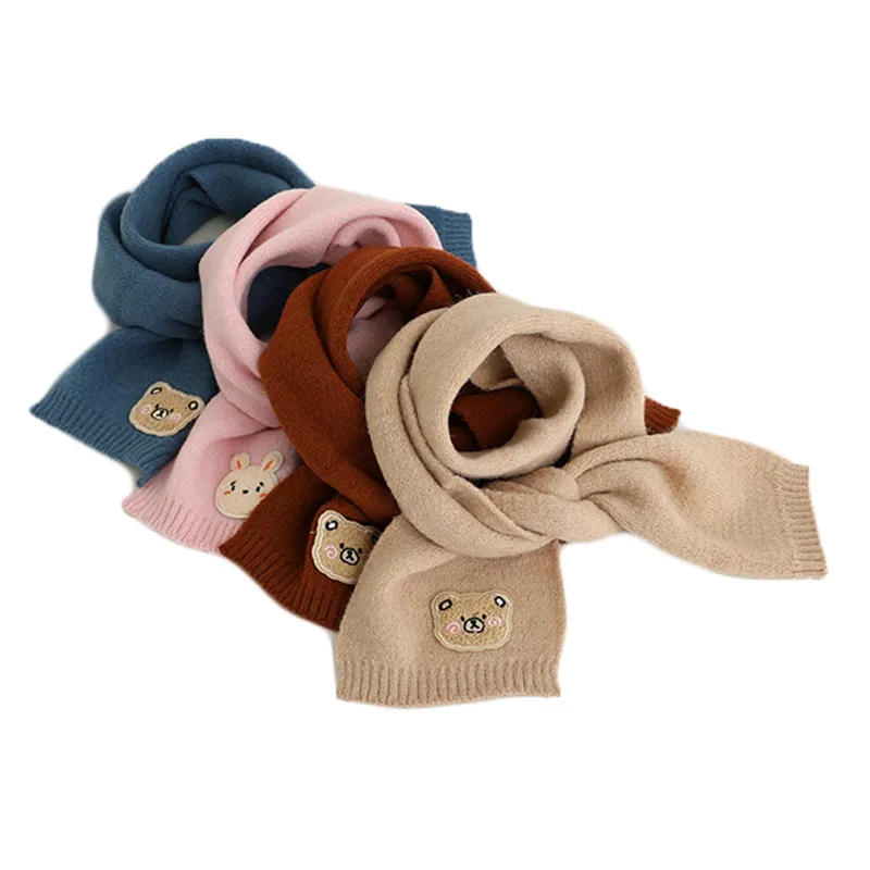 

Осенне-зимний детский шарф с мультипликационным рисунком детская идентификация для мальчиков и девочек накидка шаль для улицы мягкий детский шейный шарф аксессуары